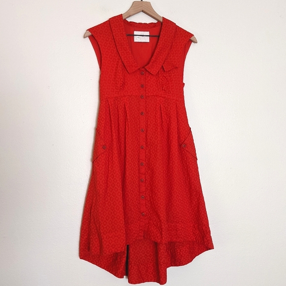 Anthropologie Dresses & Skirts - Anthro Postmark Four Corner Shirtdress High Low sz 00